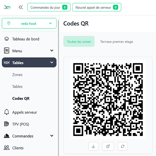 Menu par QR Code Moderne et Dynamique